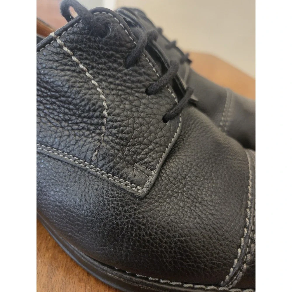 sandro moscoloni Cap Toe‎ Derby Men's 9.5d Dress Shoes Black 17305
